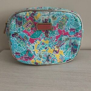 Rare Lilly Pulitzer All Done Up Makeup Bag in Multicolor In The Beginning